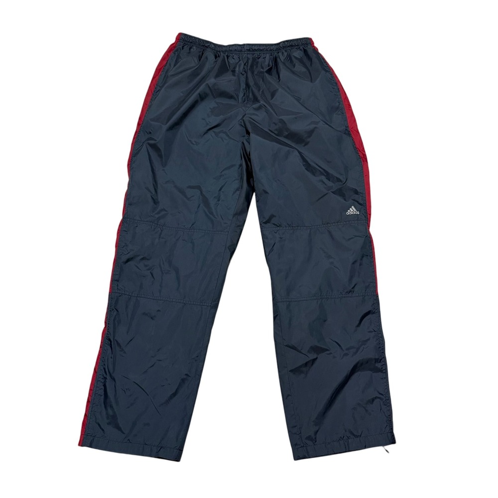 Vintage Adidas Wind Pants Mens XL Navy Blue Red Mesh Lined Track Pants 996002